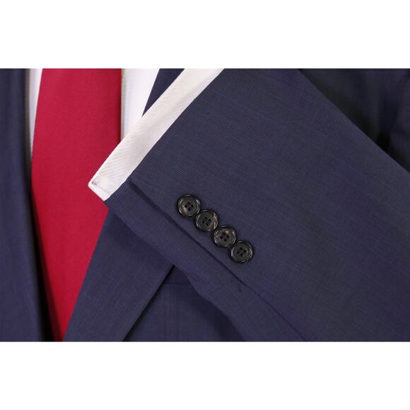 Brooks Brothers Golden Fleece Navy Blue Plaid 2-Btn Wool Suit 45R 44R - Picture 6 of 10